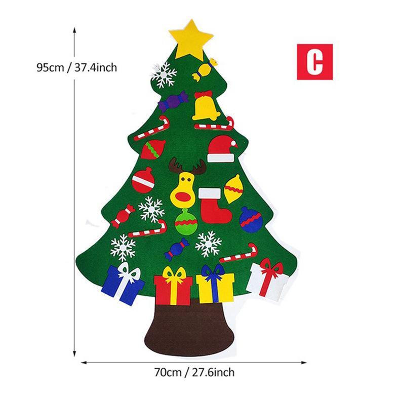 Felt Christmas Tree Or Snowman Holiday Decoration, Perfect For Homes, Classrooms, Offices, And Party Venues, Versatile Seasonal Decor, Festive Wall Art, Christmas Decorations, Best For Christmas, Ch Michan Direct