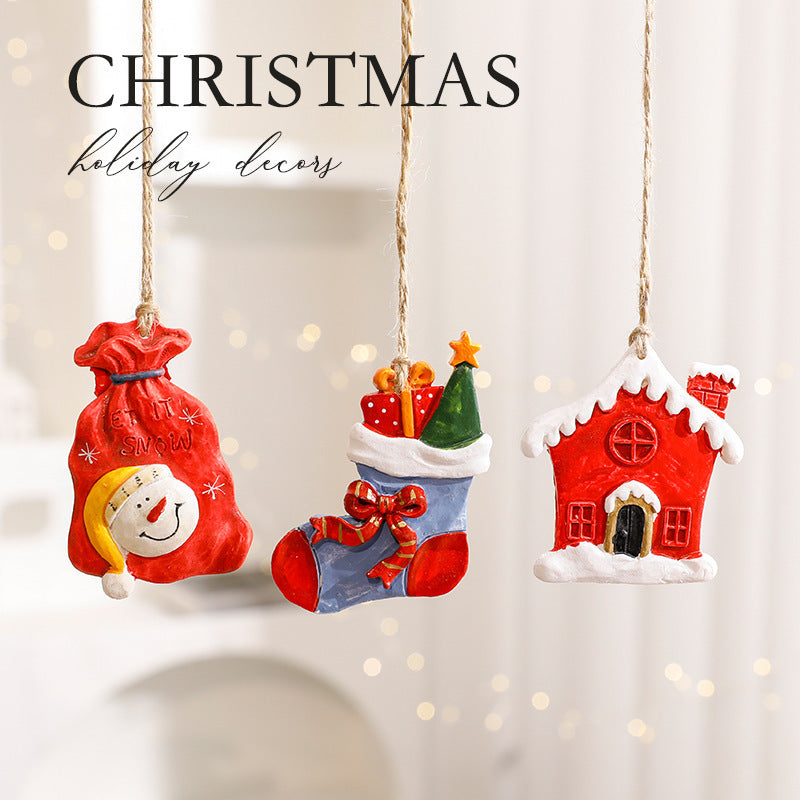 Christmas Decorations Cartoon Elk Ornaments Michan Direct
