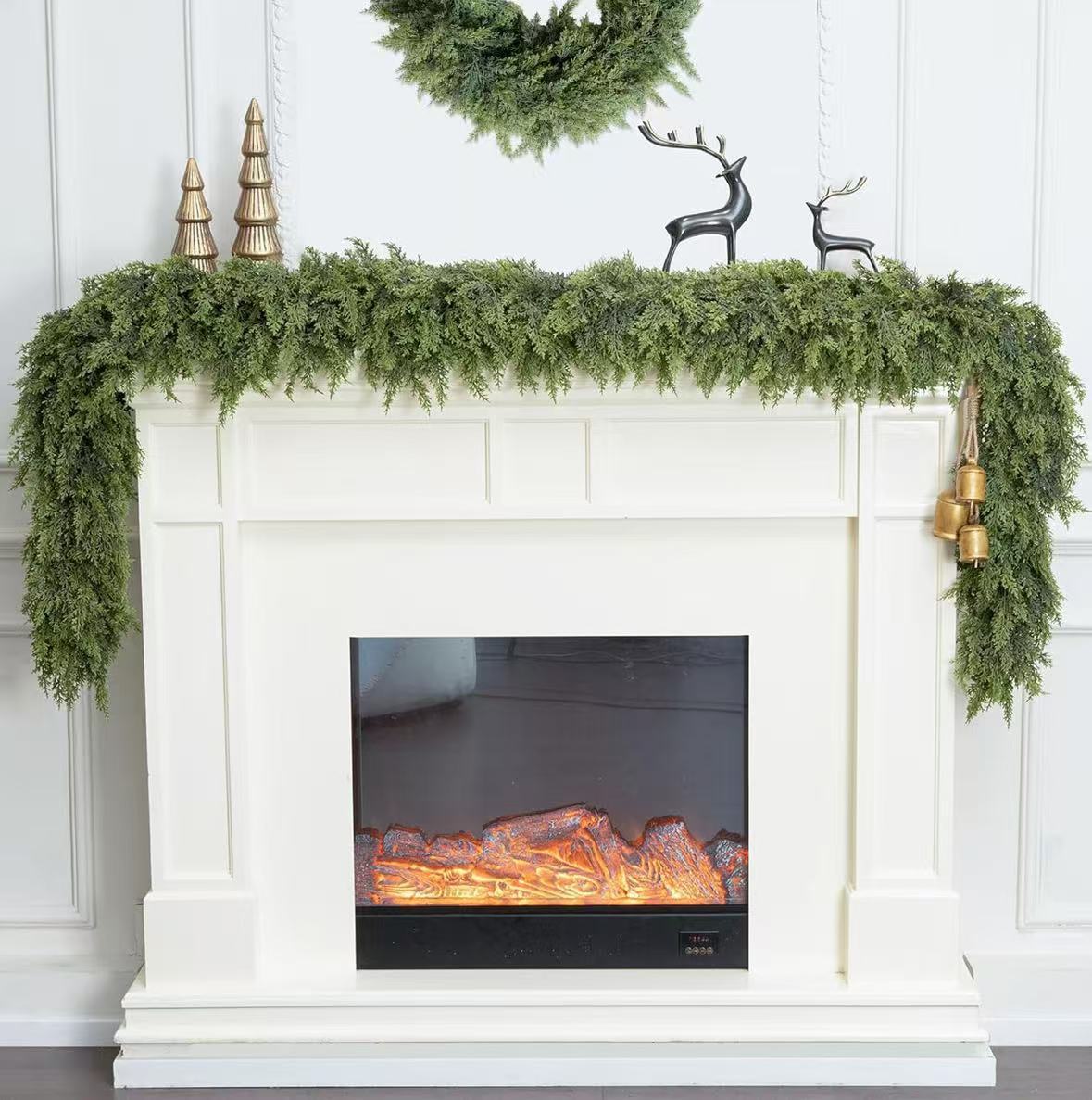 Christmas Holiday Simulation Soft Rubber Hand Feeling Cedar Table Decorative Ornament Michan Direct