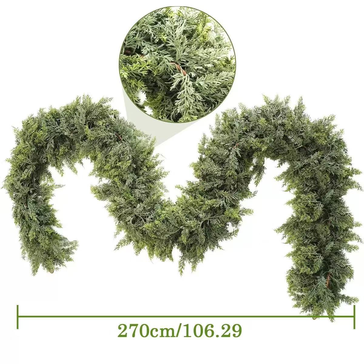 Christmas Holiday Simulation Soft Rubber Hand Feeling Cedar Table Decorative Ornament Michan Direct