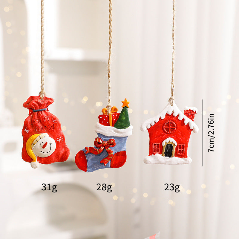 Christmas Decorations Cartoon Elk Ornaments Michan Direct