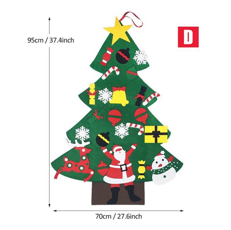 Felt Christmas Tree Or Snowman Holiday Decoration, Perfect For Homes, Classrooms, Offices, And Party Venues, Versatile Seasonal Decor, Festive Wall Art, Christmas Decorations, Best For Christmas, Ch Michan Direct