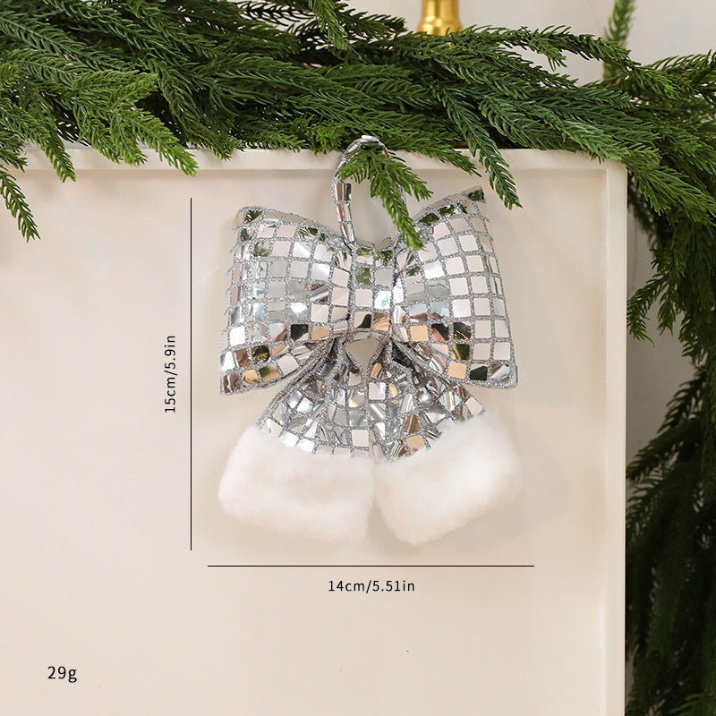 Mirror Bow Christmas Tree Decoration Michan Direct