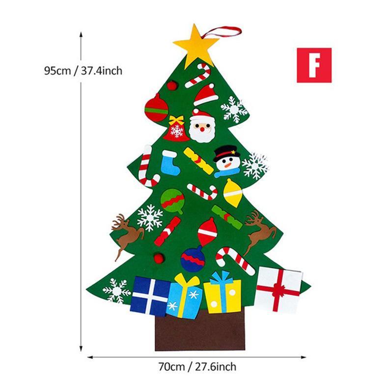 Felt Christmas Tree Or Snowman Holiday Decoration, Perfect For Homes, Classrooms, Offices, And Party Venues, Versatile Seasonal Decor, Festive Wall Art, Christmas Decorations, Best For Christmas, Ch Michan Direct