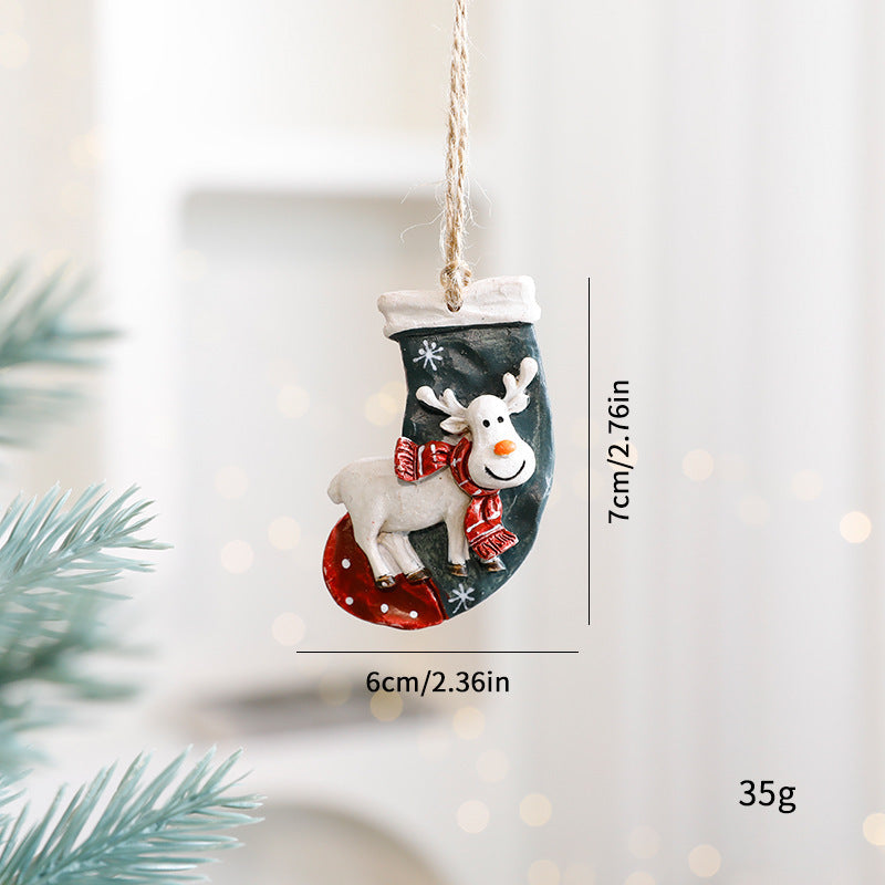 Christmas Decorations Cartoon Elk Ornaments Michan Direct