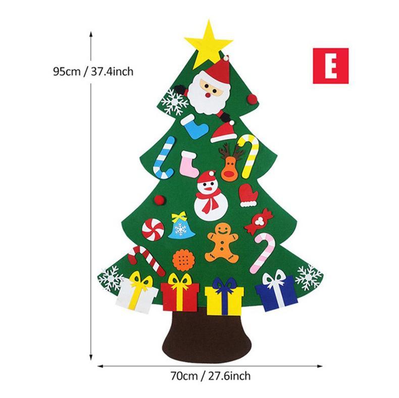 Felt Christmas Tree Or Snowman Holiday Decoration, Perfect For Homes, Classrooms, Offices, And Party Venues, Versatile Seasonal Decor, Festive Wall Art, Christmas Decorations, Best For Christmas, Ch Michan Direct