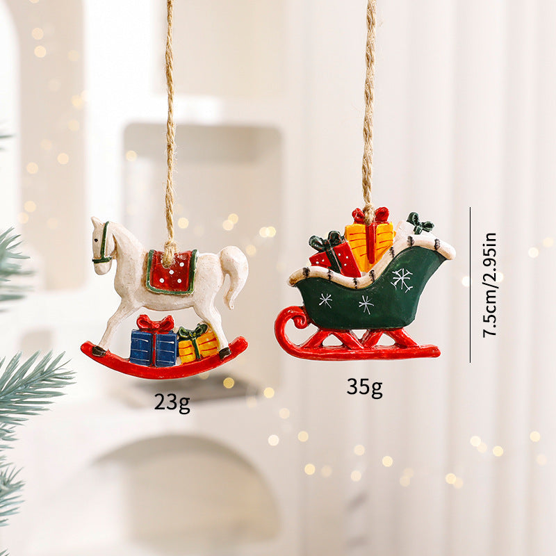 Christmas Decorations Cartoon Elk Ornaments Michan Direct