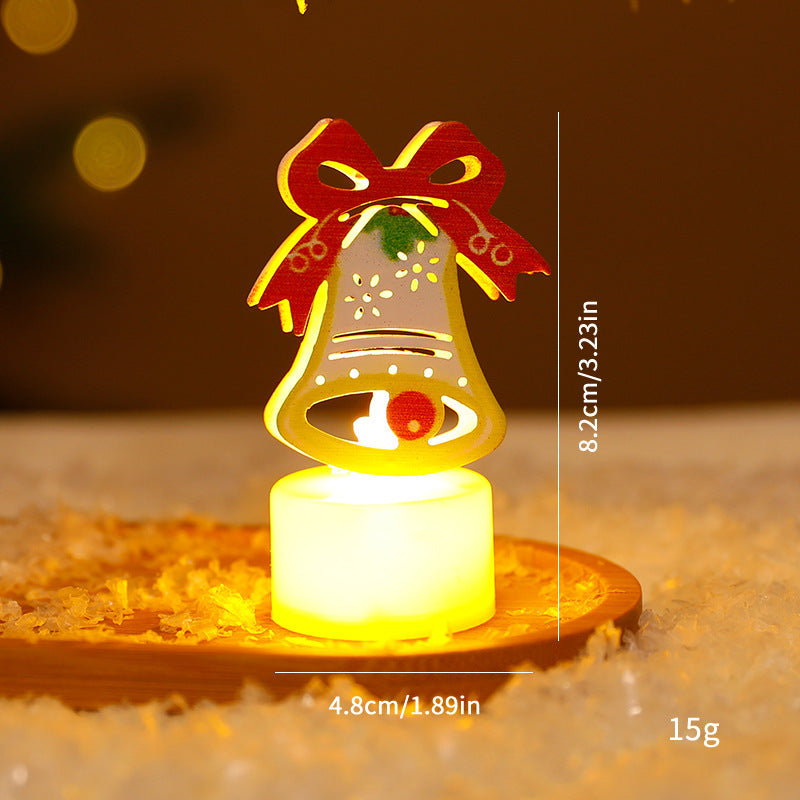 LED Electronic Candle Lights Christmas Trees Santa Claus Snowmen Creative Candles Small Night Lights Home Decorative Ornaments Michan Direct