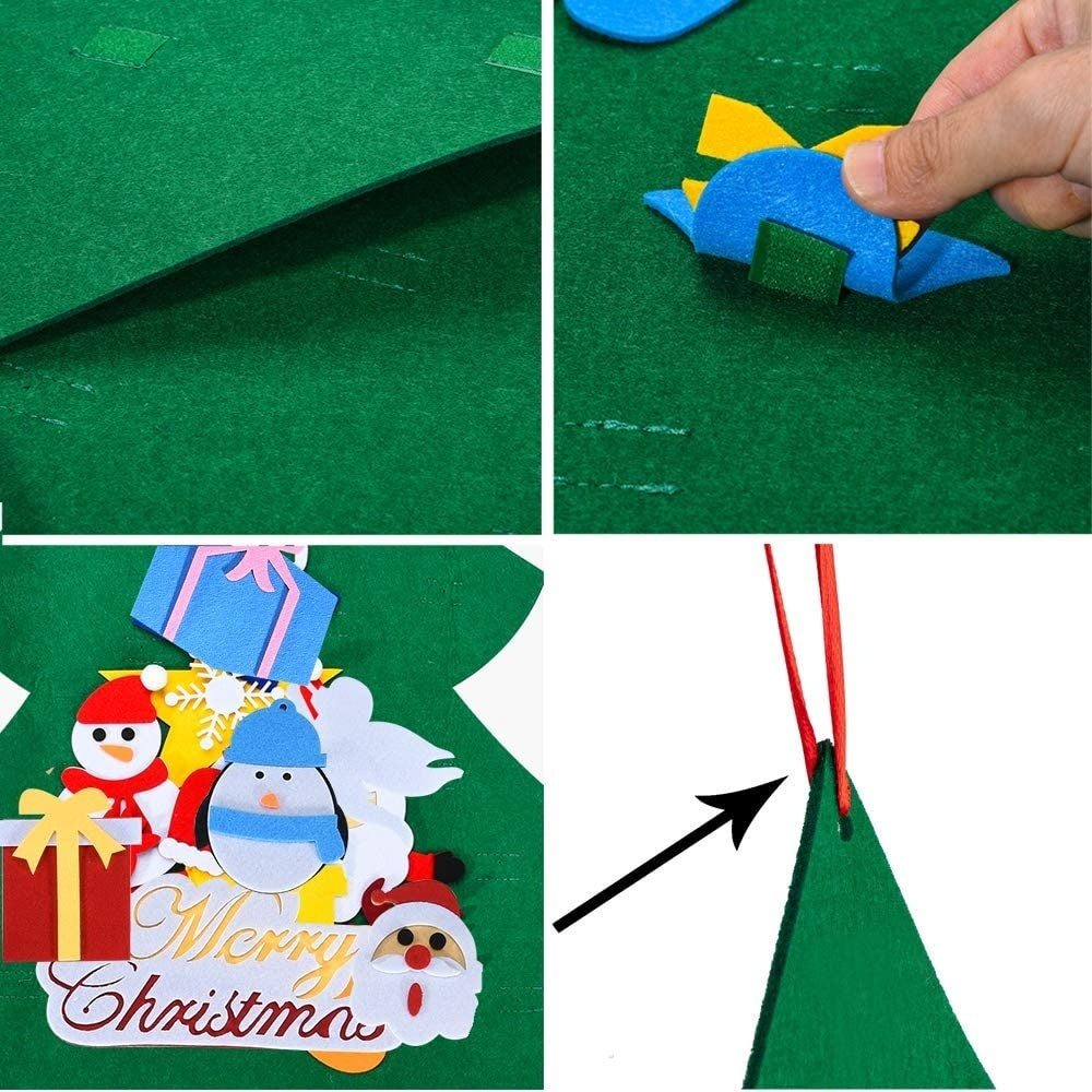 Felt Christmas Tree Or Snowman Holiday Decoration, Perfect For Homes, Classrooms, Offices, And Party Venues, Versatile Seasonal Decor, Festive Wall Art, Christmas Decorations, Best For Christmas, Ch Michan Direct