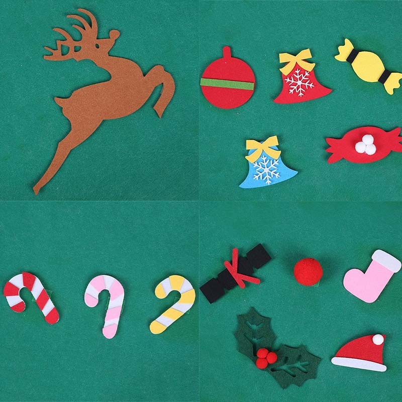 Felt Christmas Tree Or Snowman Holiday Decoration, Perfect For Homes, Classrooms, Offices, And Party Venues, Versatile Seasonal Decor, Festive Wall Art, Christmas Decorations, Best For Christmas, Ch Michan Direct