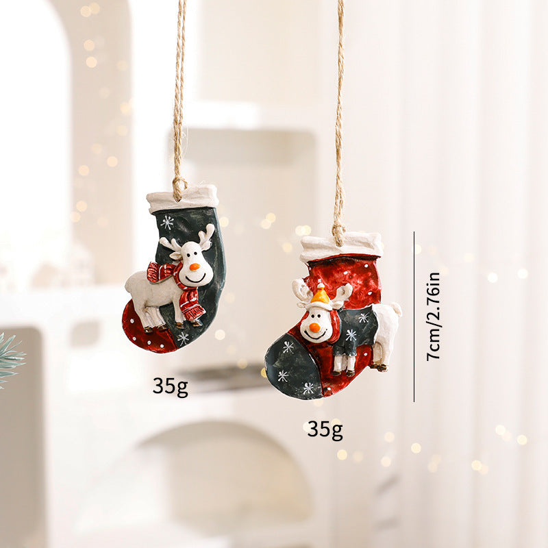 Christmas Decorations Cartoon Elk Ornaments Michan Direct