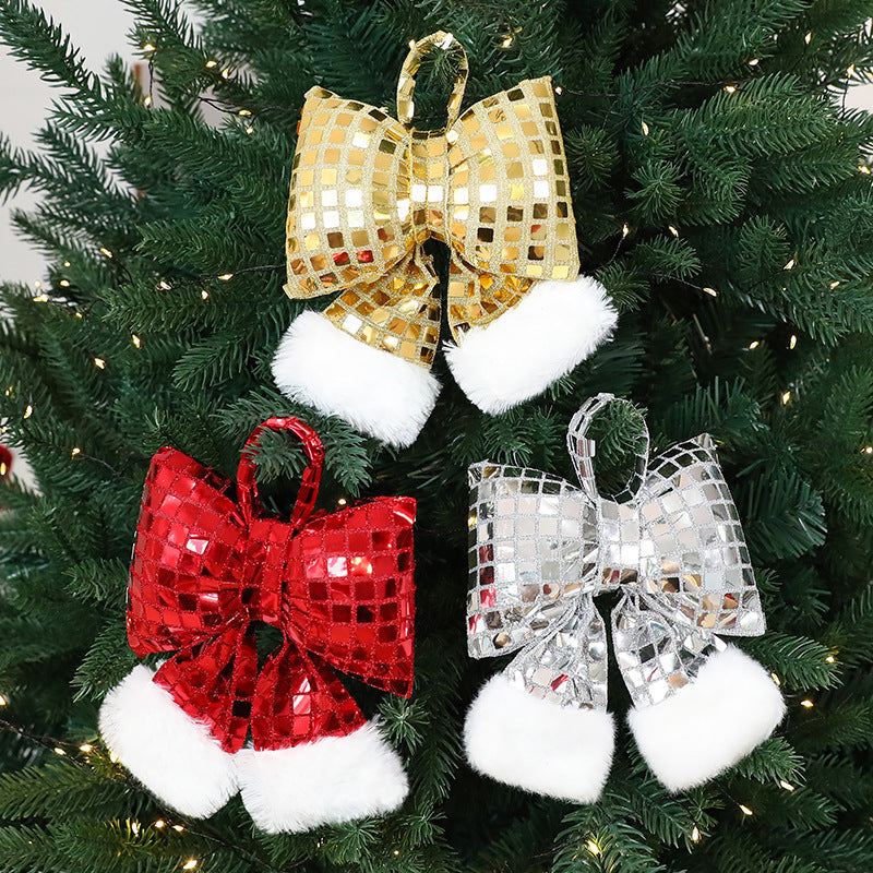 Mirror Bow Christmas Tree Decoration Michan Direct