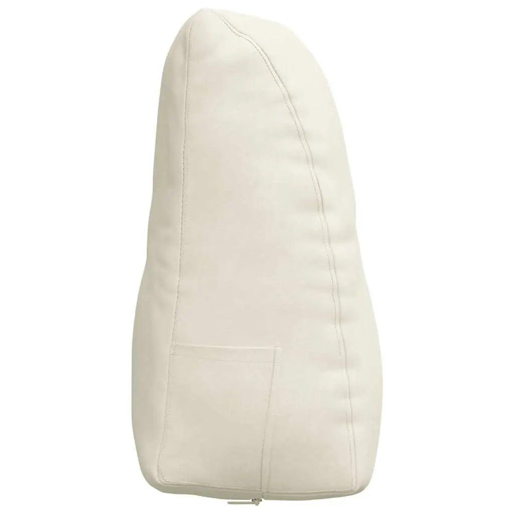 vidaXL Back Pillow Cream 80 x 24 x 50 cm Velvet Lucy And Phil Academy Lucy And Phil Academy