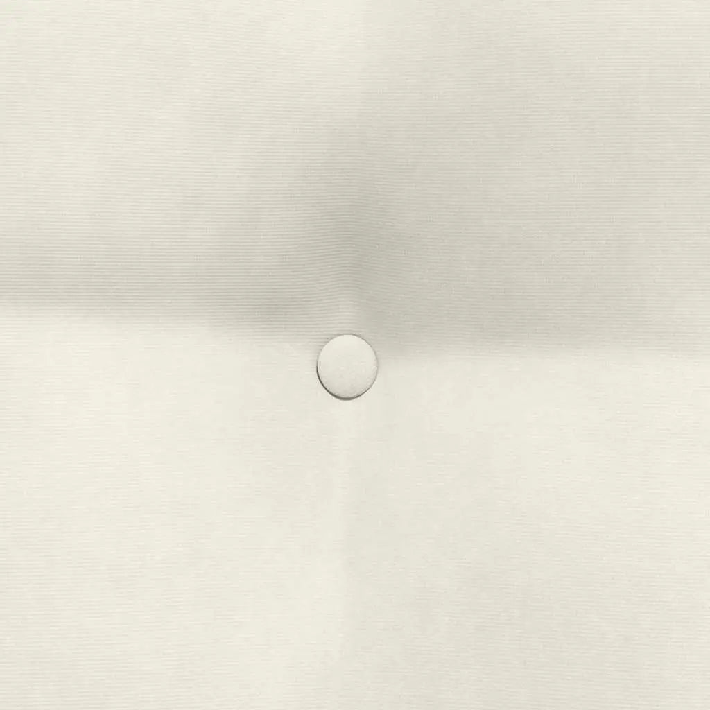 vidaXL Back Pillow Cream 80 x 24 x 50 cm Velvet Lucy And Phil Academy Lucy And Phil Academy