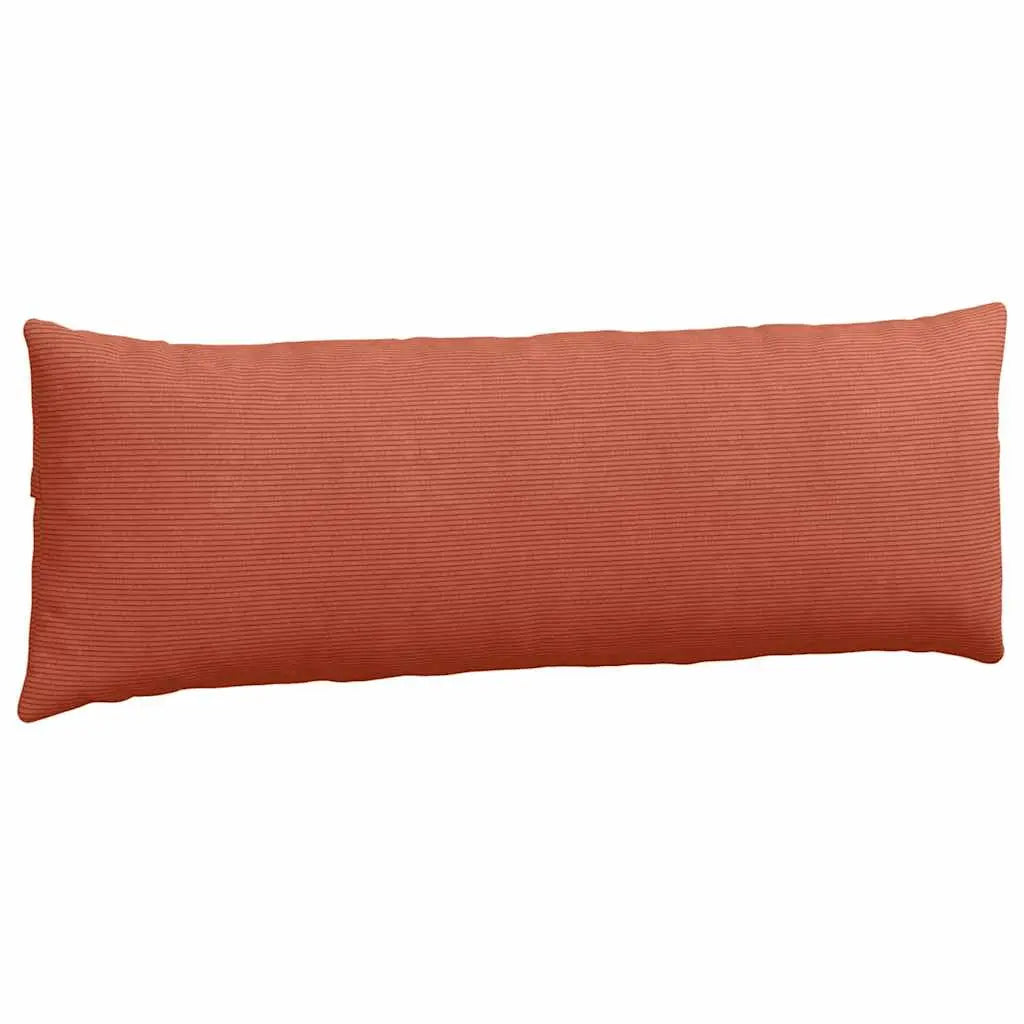 vidaXL Sofa Pillows 2 pcs Red Orange 120 x 40 cm Corduroy Fabric Lucy And Phil Academy Lucy And Phil Academy