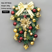 Christmas Decoration Upside Down Christmas Tree Horn Rattan Christmas Wreath Michan Direct