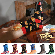 Fashion Creative Hamburger Pizza Alien Men Socks Cute Series Michan Direct