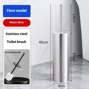 Space Aluminum Toilet Brush To Wash The Toilet Without Dead Ends - Lucy And Phil Academy
