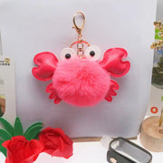 Cartoon Cute Crab Keychain Pendant Michan Direct