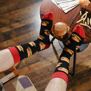 Fashion Creative Hamburger Pizza Alien Men Socks Cute Series Michan Direct