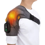 USB Rechargeable Shoulder Heating Massager - Adjustable Pain Relief Brace for Shoulder, Elbow & Knee Michan Direct