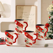Christmas Couple Ceramic Mug Household Michan Direct