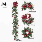 Christmas Decoration Upside Down Christmas Tree Horn Rattan Christmas Wreath Michan Direct