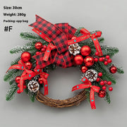 Christmas Decoration Upside Down Christmas Tree Horn Rattan Christmas Wreath Michan Direct