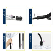 Hot Selling Transparent Pet Supplies Adjustable Pet C Type Umbrella Michan Direct