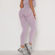 Seamless Knitted Peach Hip Women's Tight Elastic Yoga Pants High Waist Quick-drying Hip Pants Michan Direct