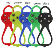 Unisex Men 5 Teeth Ice Gripper For Shoes Crampons Ice Gripper Spike Grips Cleats For Snow Studs Non-Slip Climbing Hiking Covers Michan Direct