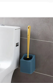 Punch-Free Wall-Mounted Storage Cleaning Brush, Long Handle And No Dead Ends Toilet Brush - Lucy And Phil Academy
