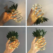 Outdoor Waterproof Garden Pineapple Solar Lights Path Lights Hanging Fairy Lights Solar Led Warm Fairy String Decor Michan Direct