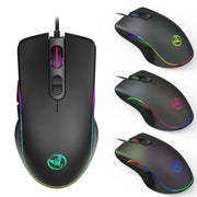 RGB Gaming Mouse - 6400 DPI Wired Optical Mouse with 7 Programmable Buttons | Ergonomic Design Michan Direct