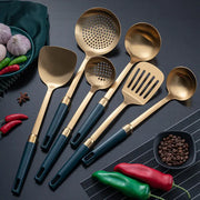 Stainless Steel Emerald Gold-plated Kitchenware Set Michan Direct