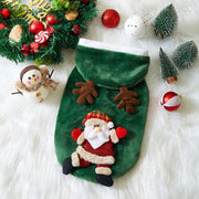 Christmas Dog Clothes Autumn And Winter Flannel Cats Dogs Hoodies Pet Clothes For Small Medium Dogs Christmas Dog Cat Costume Michan Direct