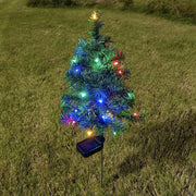 Solar-powered Christmas Cedar Tree Lights For Outdoor Lawn Decoration Michan Direct