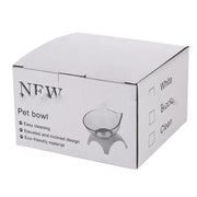 Non Slip Double Cat Bowl With Raised Stand Pet Food Cat Feeder Protect Cervical Vertebra Dog Bowl Transparent Pet Products Michan Direct