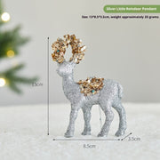 Christmas Sequined Flocking Elk Decoration Michan Direct