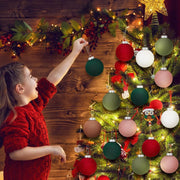 Plucked Silk Ball Christmas Decoration Michan Direct