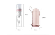 Baby Milk Bottle Thermostatic Glass Wide Caliber Anti Flatulence Michan Direct
