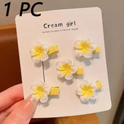 Flower Hair Clips for Women - Sweet Plumeria Barrettes & Hair Accessories Michan Direct