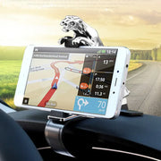 Premium Leopard Car Phone Holder - 360° Adjustable Dashboard Mount for iPhone & Android GPS Stand Michan Direct