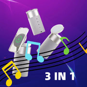 3-in-1 Wireless Charging Station with Bluetooth Speaker & LED Lamp | iPhone AirPods Charger Michan Direct