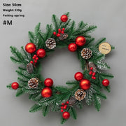 Christmas Decoration Upside Down Christmas Tree Horn Rattan Christmas Wreath Michan Direct