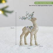 Christmas Sequined Flocking Elk Decoration Michan Direct