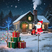 Creative Solar-Powered Santa Yard Decoration Light Michan Direct