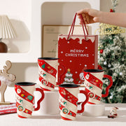 Christmas Couple Ceramic Mug Household Michan Direct