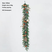 Christmas Decoration Upside Down Christmas Tree Horn Rattan Christmas Wreath Michan Direct