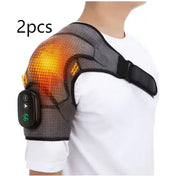 USB Rechargeable Shoulder Heating Massager - Adjustable Pain Relief Brace for Shoulder, Elbow & Knee Michan Direct